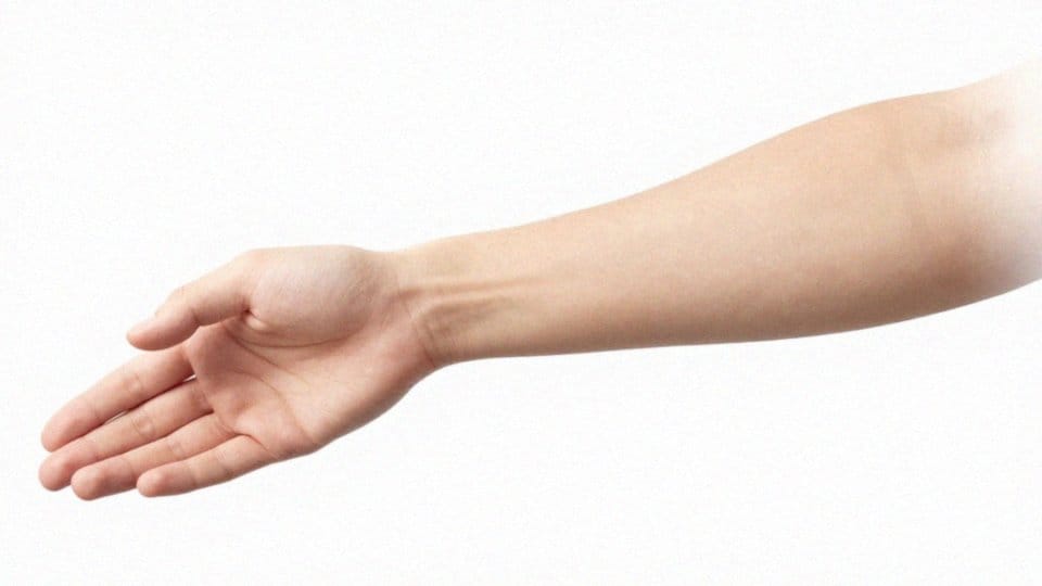 Na jakie okolice dzieli się przedramię?
