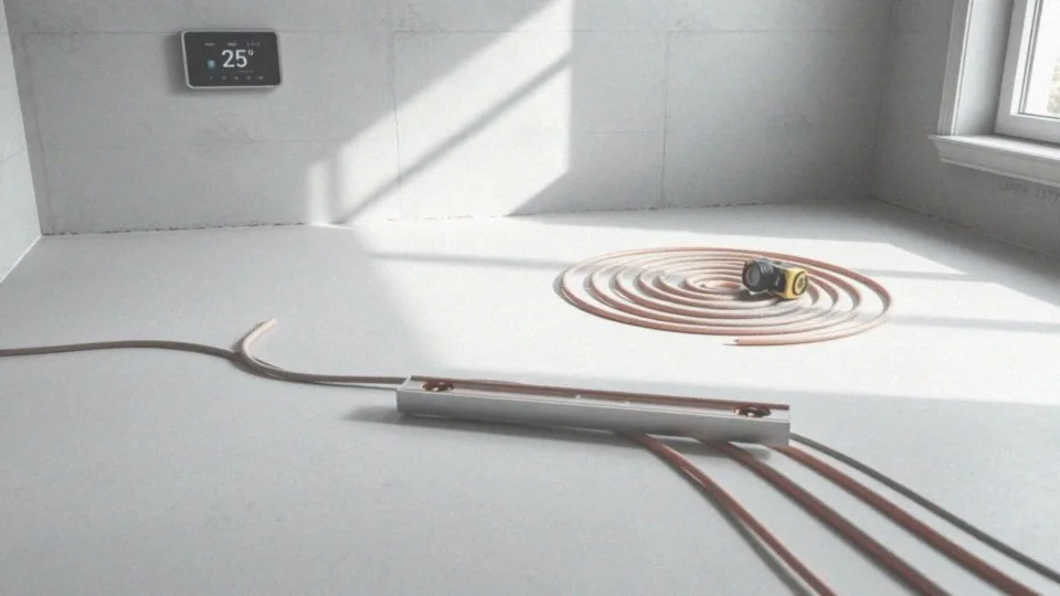 Jak ustawić temperaturę w instalacji ogrzewania podłogowego w trakcie wygrzewania?