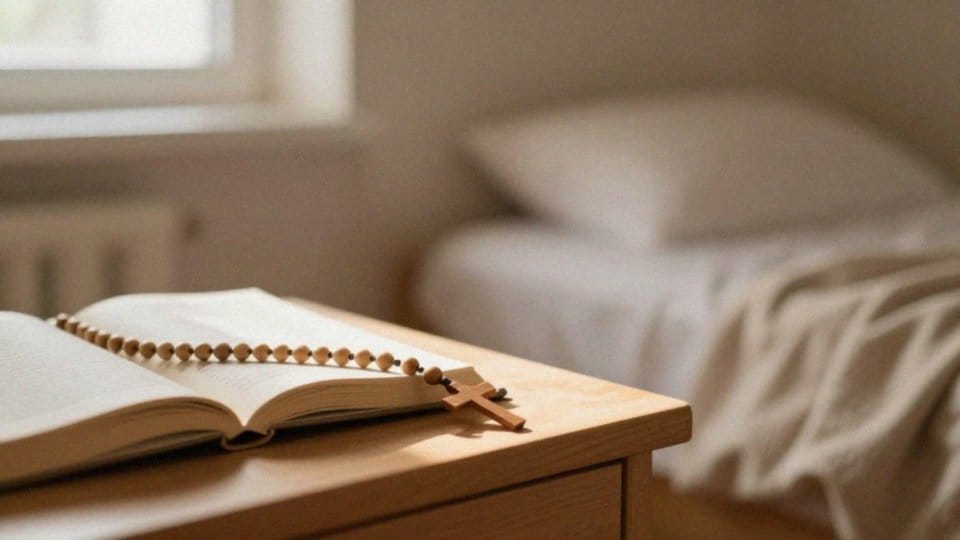 Czy leżenie podczas modlitwy umniejsza wartość różańca?