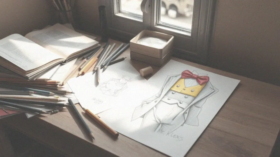 Jak dodać szczegóły do rysunku Pana Kleksa?