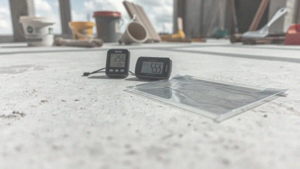 Jak monitorować wilgotność betonu podczas procesu schnięcia?