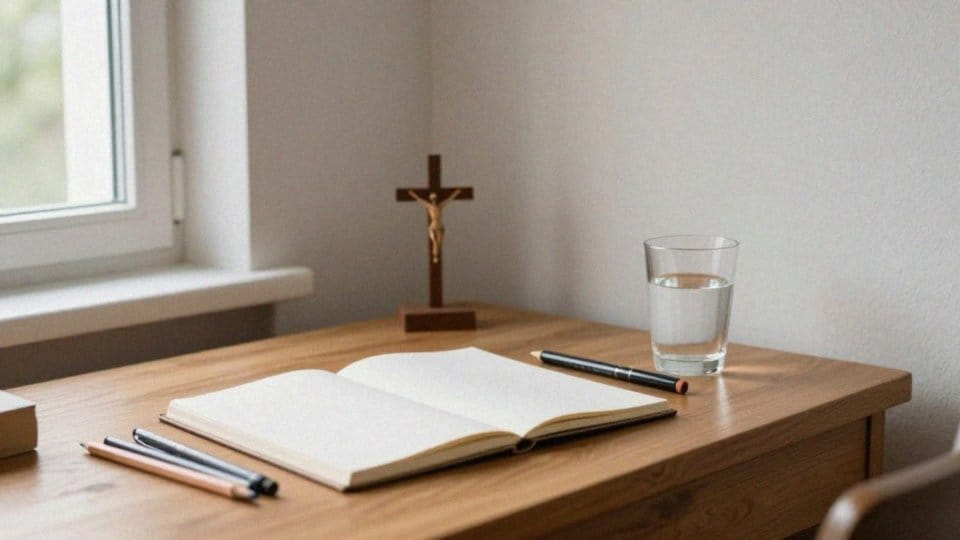 Jak przygotować miejsce i materiały do rysowania tajemnic różańca?
