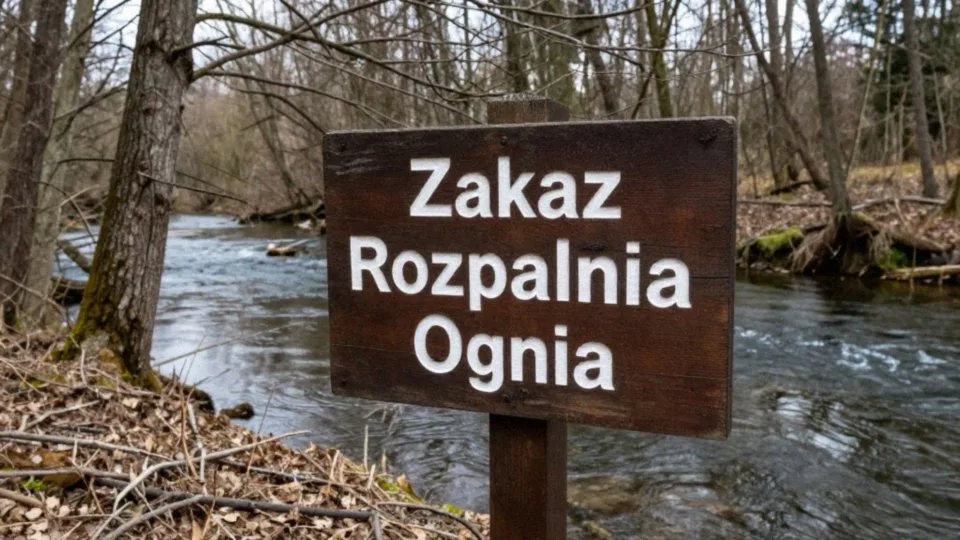 W jakich miejscach nad rzeką rozpalanie jest zabronione?