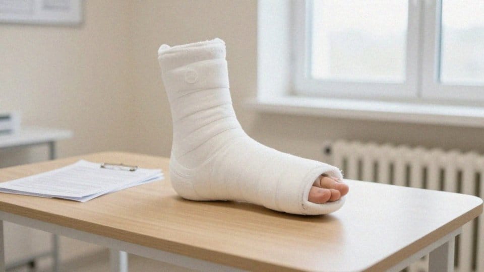 Jak długo nosić longetę gipsową na stopę?