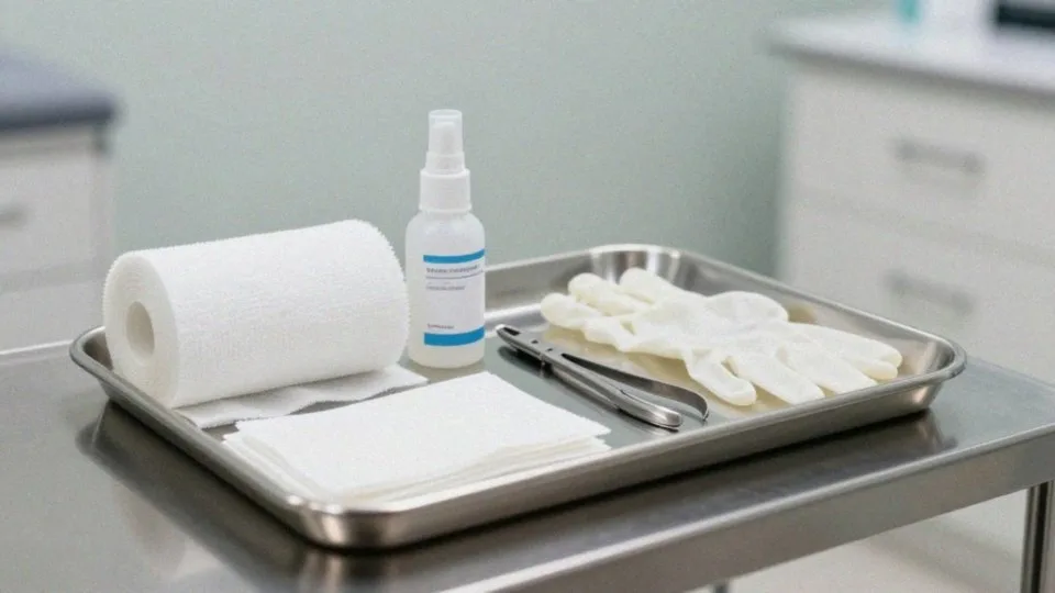Jakie materiały i środki przygotować do tamponady paznokcia?