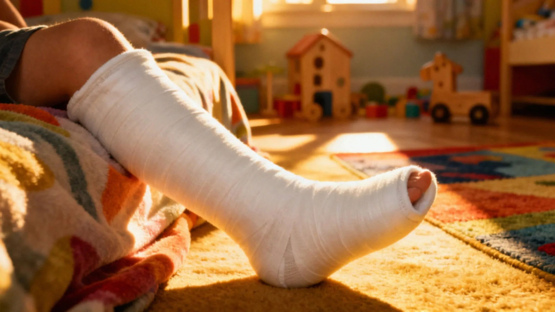 Noga w gipsie u dziecka — jak dbać o higienę i rehabilitację?